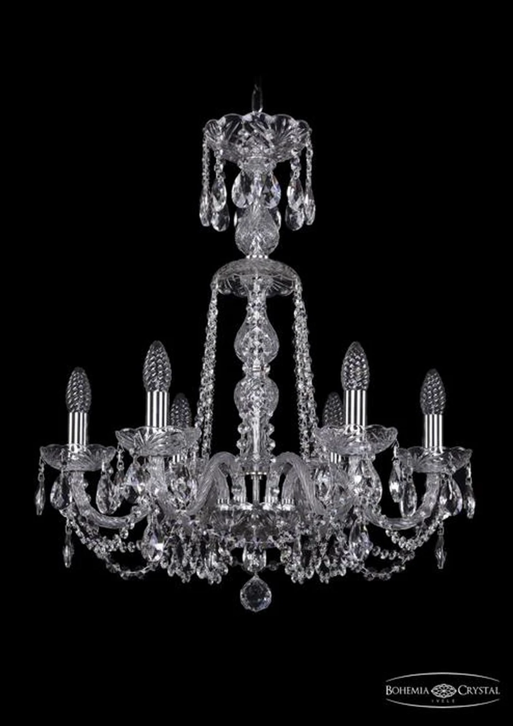 Подвесная люстра Bohemia Ivele 1402/6/195/XL-64/Ni