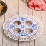 Подставка на 4 яйца (Гжель)