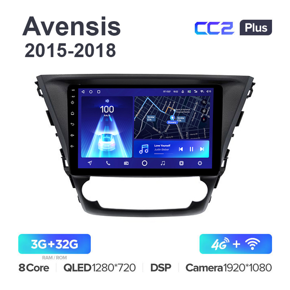 Teyes CC2 Plus 10,2"для Toyota Avensis 2015-2018