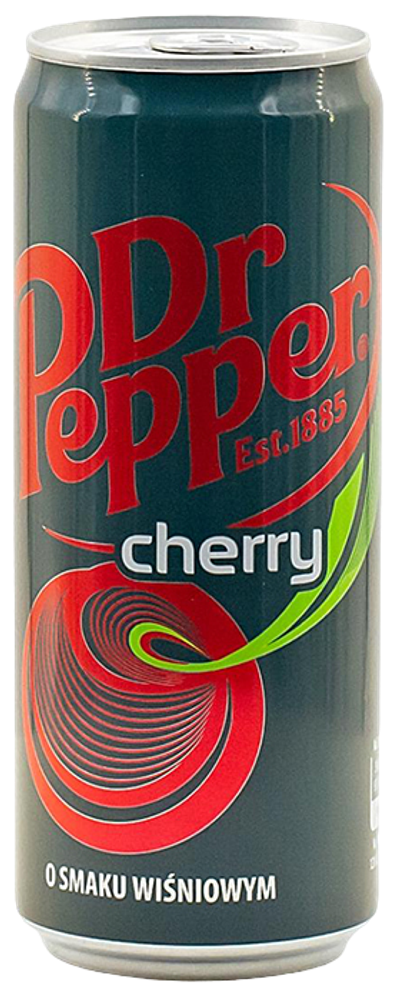 Газированный напиток Доктор Пеппер Вишня / Dr. Pepper Cherry Slim 0.33 - банка