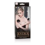 Регулируемые зажимы для сосков с перьями Feather Nipplettes (Цвет: золотой с черным)