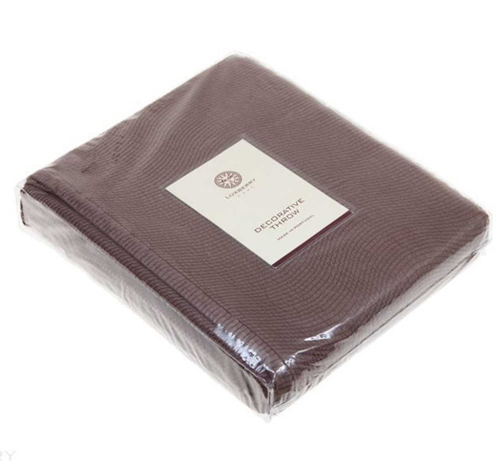 Покрывало 200х220 Luxberry Vortex молочный шоколад Португалия упаковка