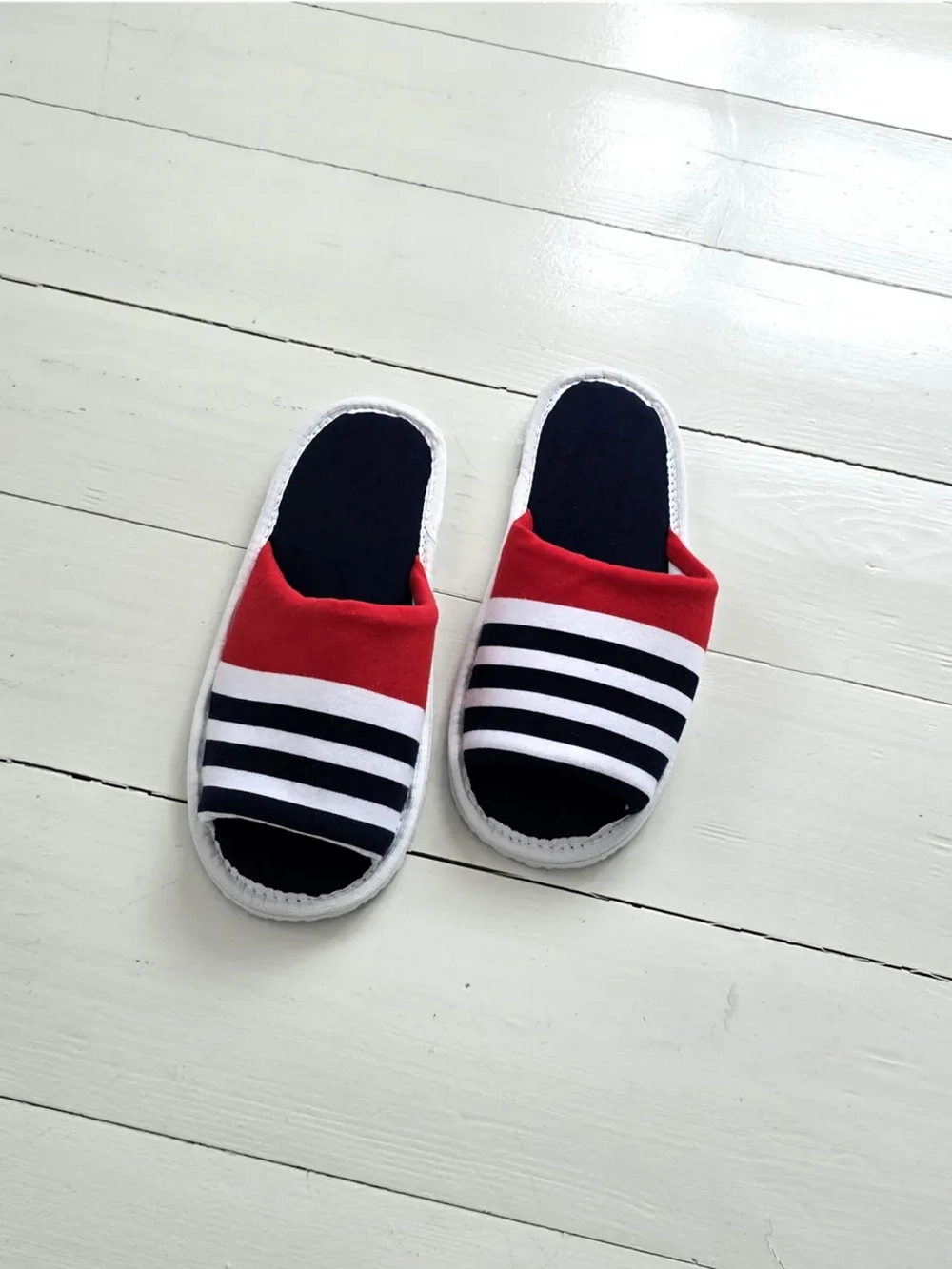 Тапочки в полоску открытые вар. 8