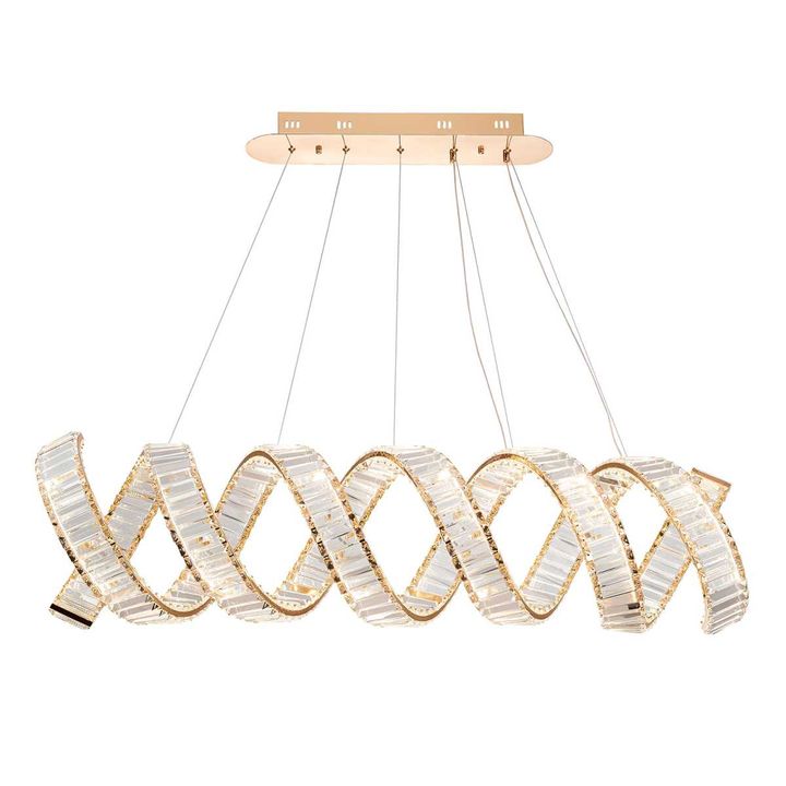 Подвесная светодиодная люстра Modelux Modestyle MS.9032.1200 GD