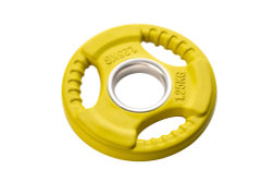 Диск 1,25 кг обрезиненный (желтый)