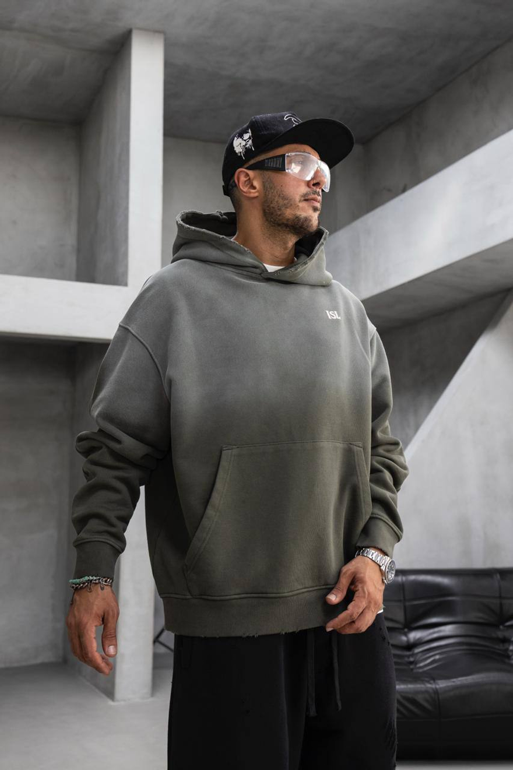 Худи оверсайз с принтом