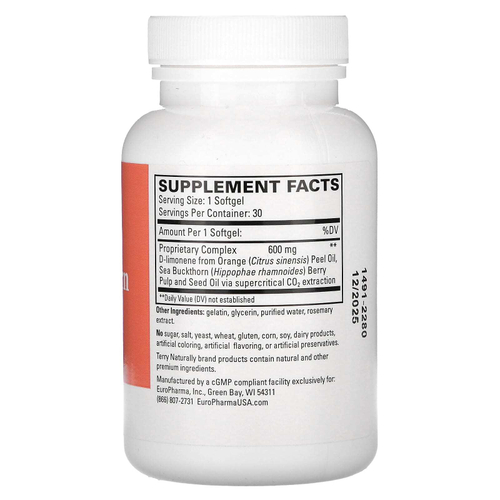 Terry Naturally, средство от изжоги, 30 мягких таблеток