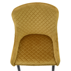 Стул Bergenson Bjorn Calvin велюр желтый