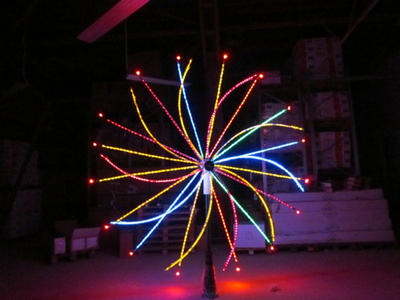 Светодиодный фейерверк Колесо диаметр 3 метра