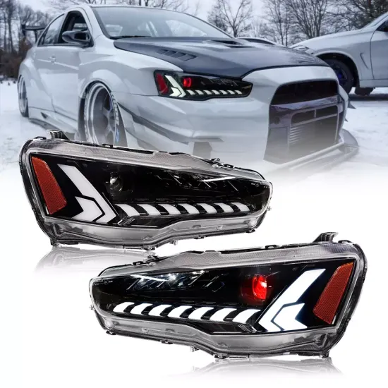 Передние фары Мицубиси Лансер V9 type