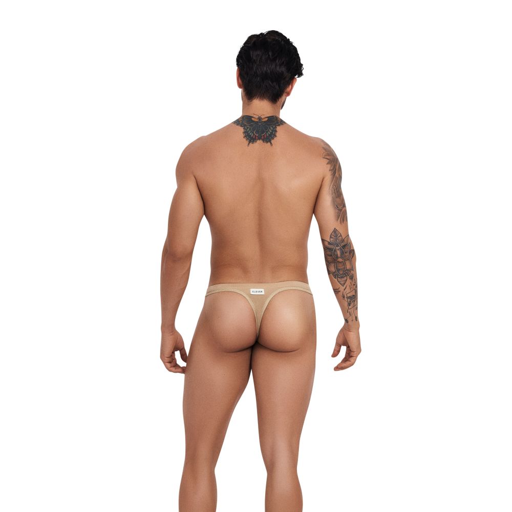 Мужские трусы тонги золотистые Clever EROS LATIN THONG 124002