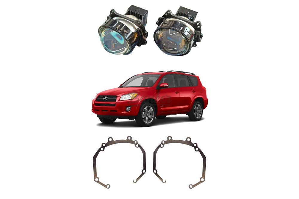 Комплект для замены штатных линз Toyota RAV4 III XA30 дорестайлинг 2005-2010