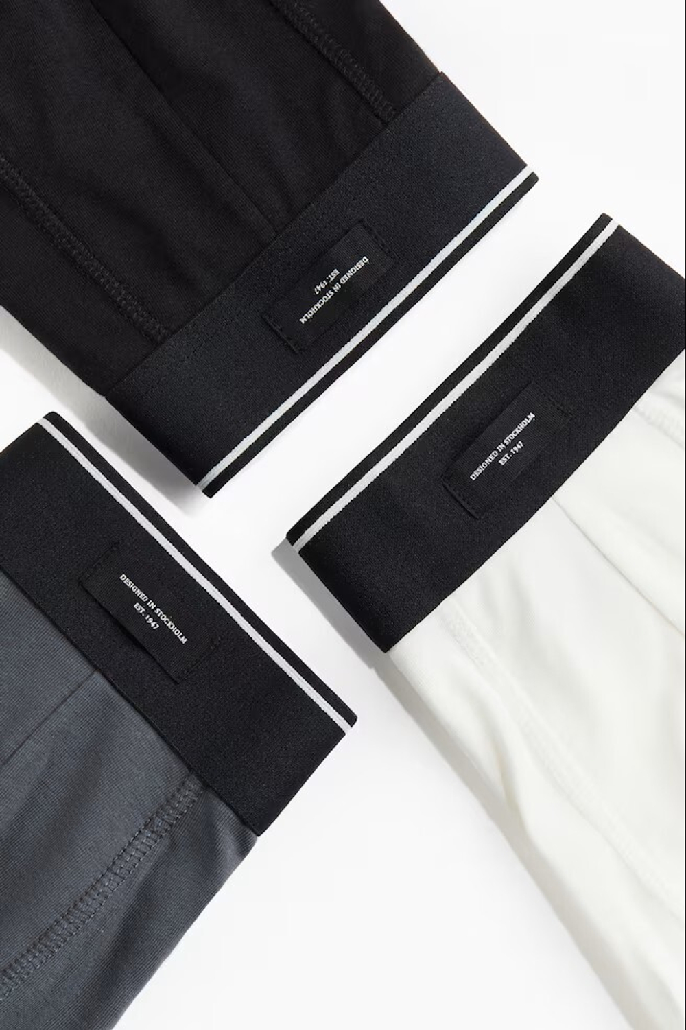 H&M Набор трусов-боксеров ( 3 шт.), белый/серый