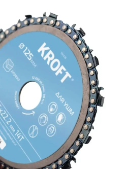 Диск пильный цепной для УШМ 125 мм KROFT