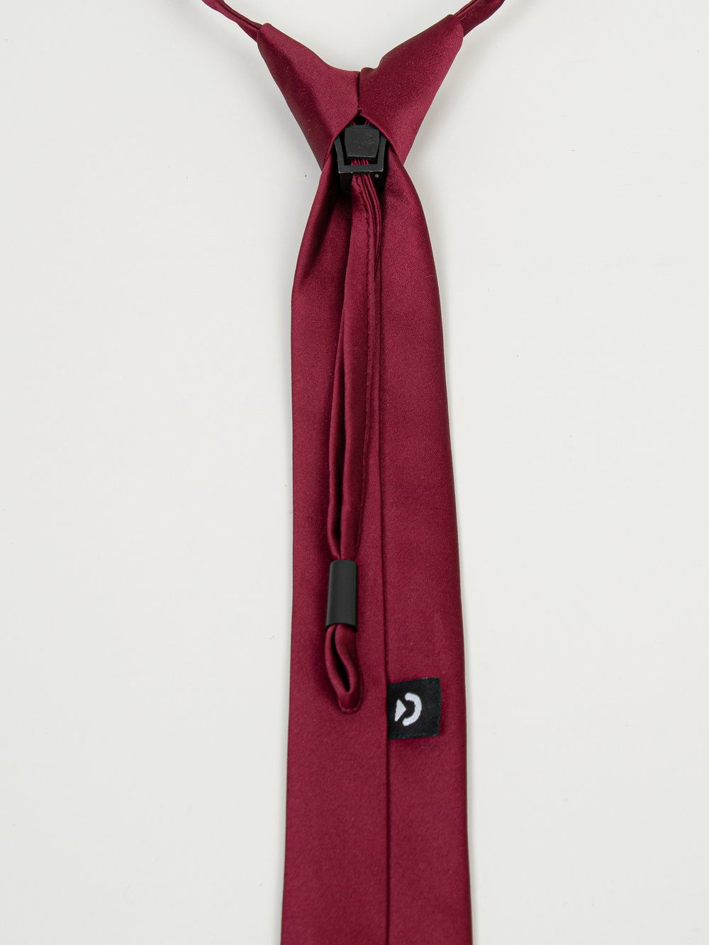 Галстук с фиксатором "Бордо"