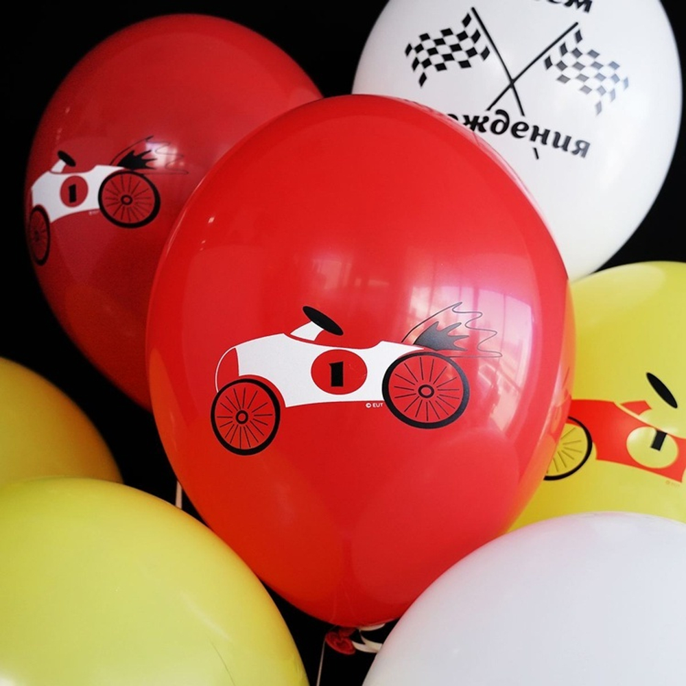 Латексный шар «Машинка Ретро», 36 см
