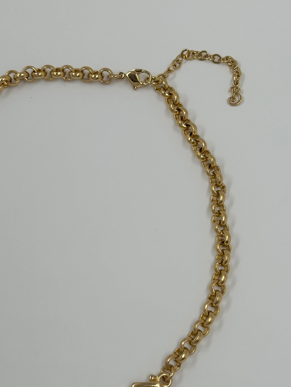 Колье с зелёной эмалью и кристаллами Burberry