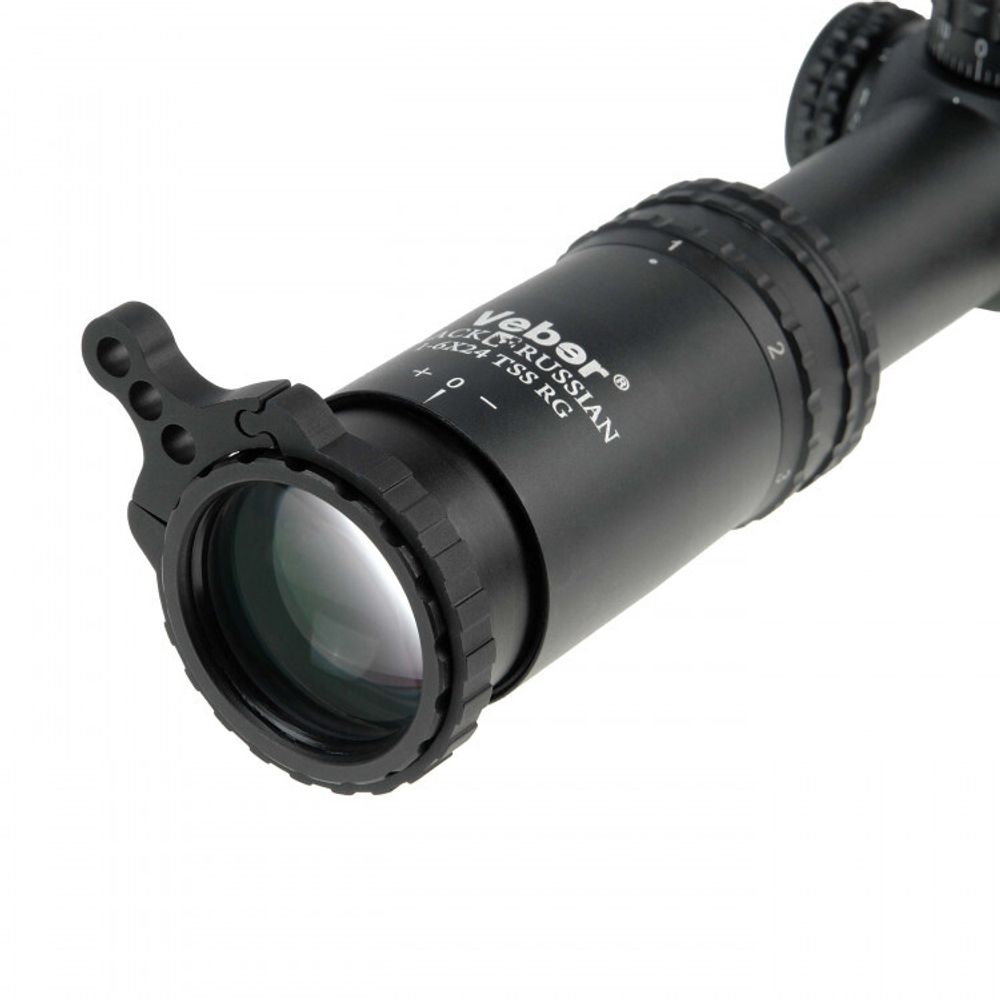 Оптический прицел Veber Black Russian 1-6x24 TSS RG для охоты и стрельбы на ближних дистанциях с баллистической сеткой
