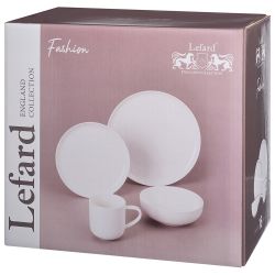 НАБОР ПОСУДЫ ОБЕДЕННЫЙ LEFARD "FASHION" НА 4 ПЕР. 16 ПР. (КОР=2НАБ.)