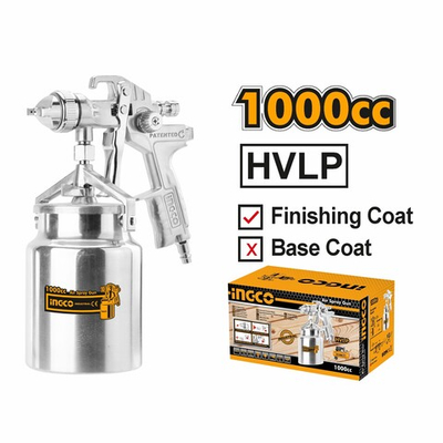 Краскопульт пневматический 1000мл. 1,4мм SUPER INGCO ASG2101
