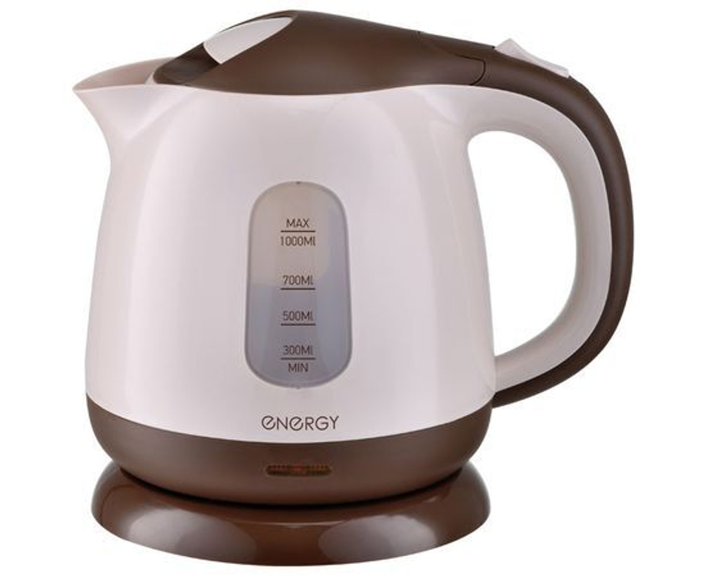 Чайник электр. Energy E-275 бежевый (диск, 1л) 1кВт, термопластик