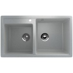 МОЙКА ULGRAN ДВОЙНАЯ КЕРАМОГРАНИТ U-200 СЕРЫЙ 310