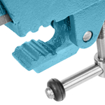 Тиски слесарные, 63 мм, крепление для стола, винтовой зажим (Глазов)