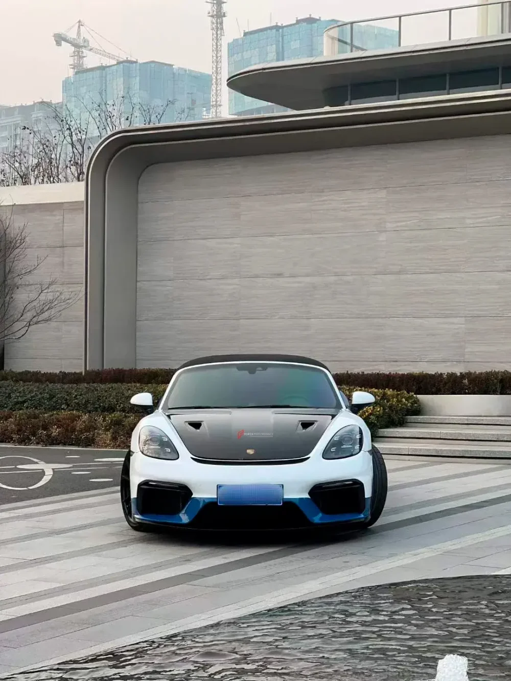 Карбоновый капот в стиле GT3RS для Porsche Cayman/Boxster 981 2013-2016 Порше