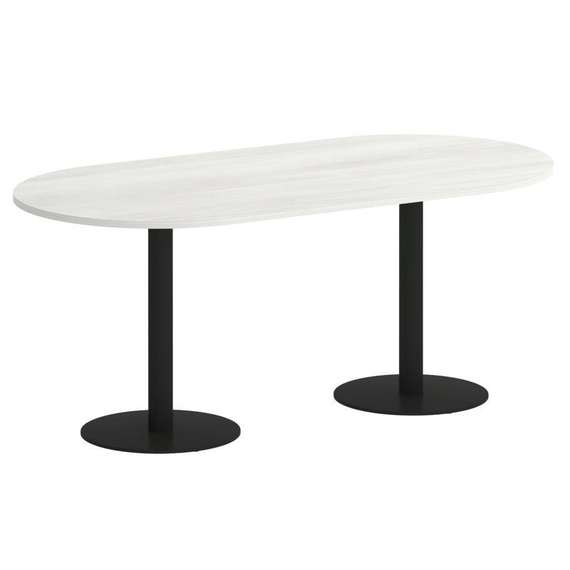 Yalta Стол овальный LT.SPRG-3 Снежная Патина/Металл Черный 1800*900*750