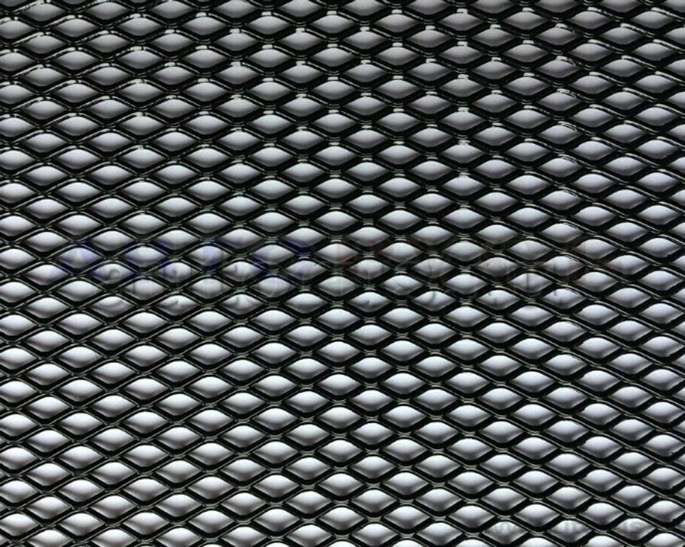 Сетка алюмин. декоративная черная 40 см*100 см (ячейки 0,5 см*0,5 см) (TLT)