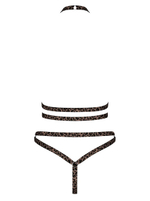 Хищный комплект Tigrita с открытым декольте (Размер: S-M-L) (Цвет: леопард)