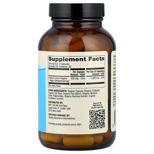 Dr. Mercola, кальций, 120 капсул (300 мг в 1 капсуле)