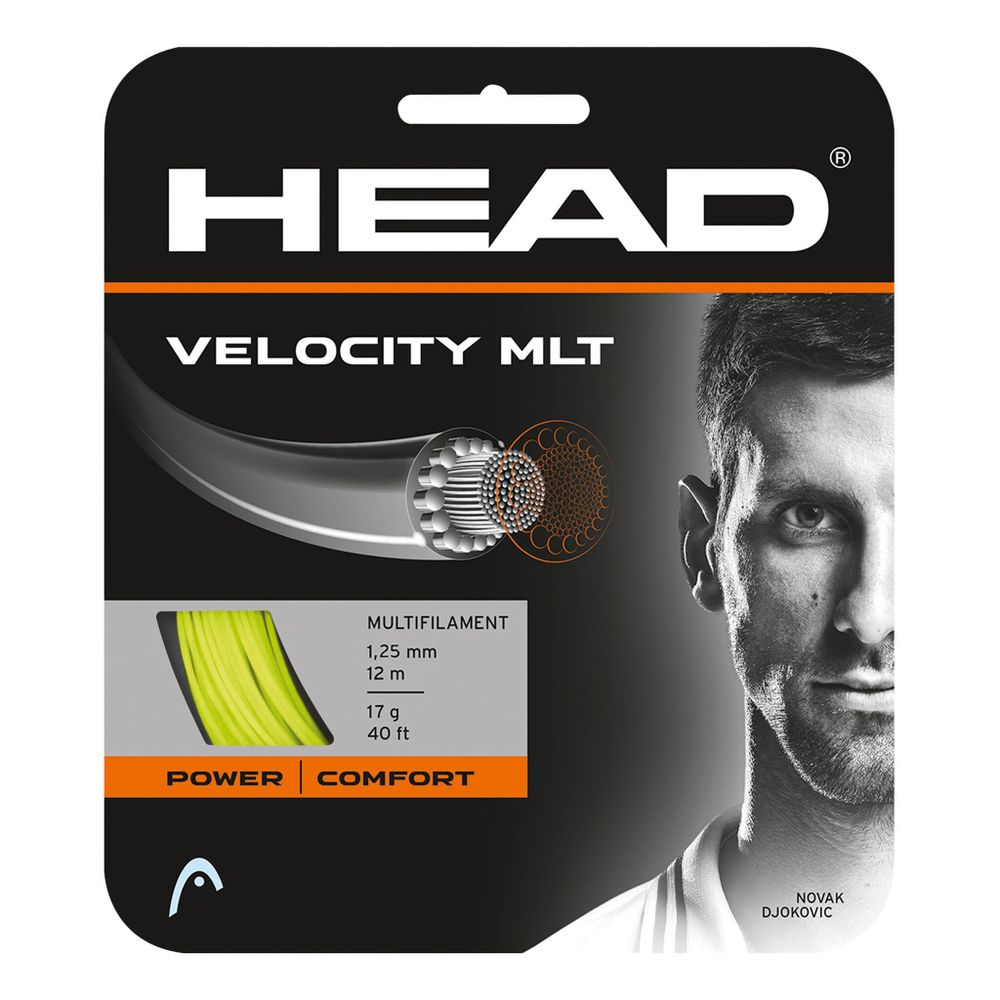 Струны теннисные HEAD Velocity MLT String Set 12m - Yellow