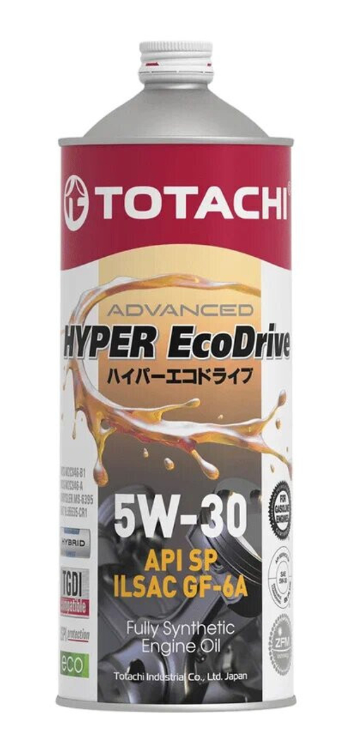 Масло моторное синтетическое TOTACHI  5W-30 "Hyper Ecodrive ", 1л