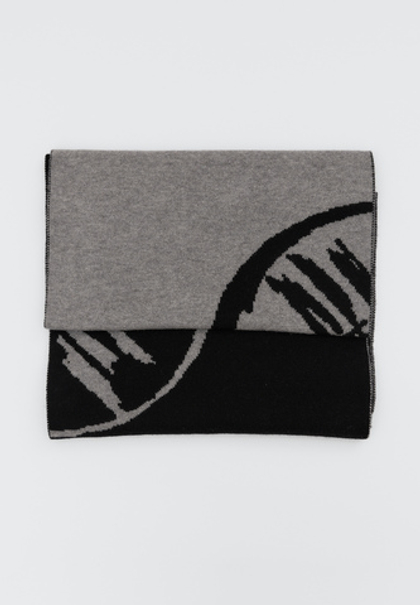 Шерстяной шарф SHANYRAQ BLACK GREY