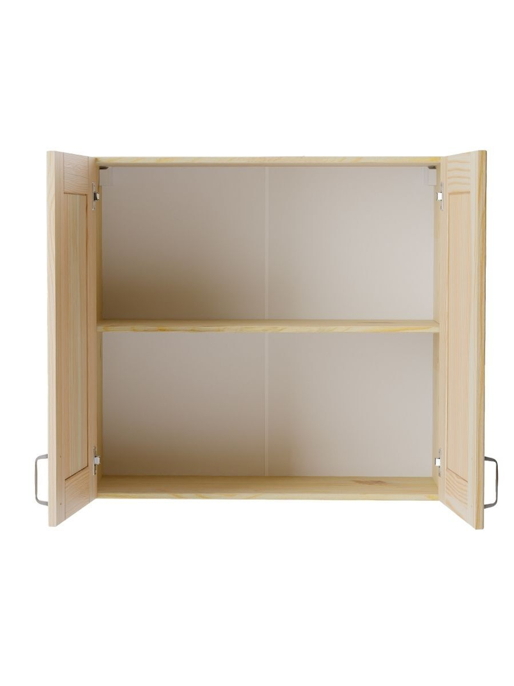 Навесной кухонный шкаф 80 см Венесуэла 2 двери, из массива сосны в лаке