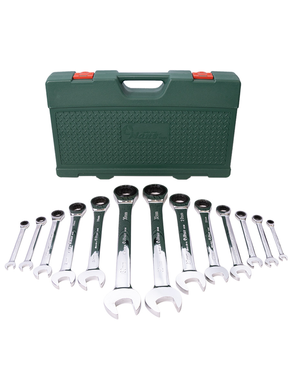166513MB комплект трещоточных комбинированных ключей, 8-32 мм, 13 шт