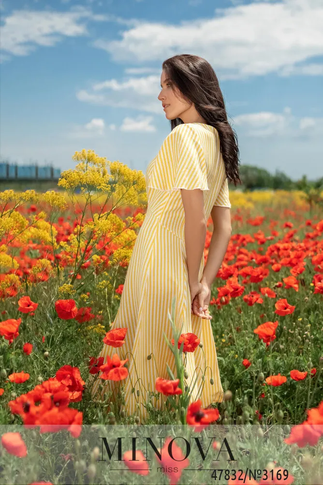 Платье 3169-желтый Minova
