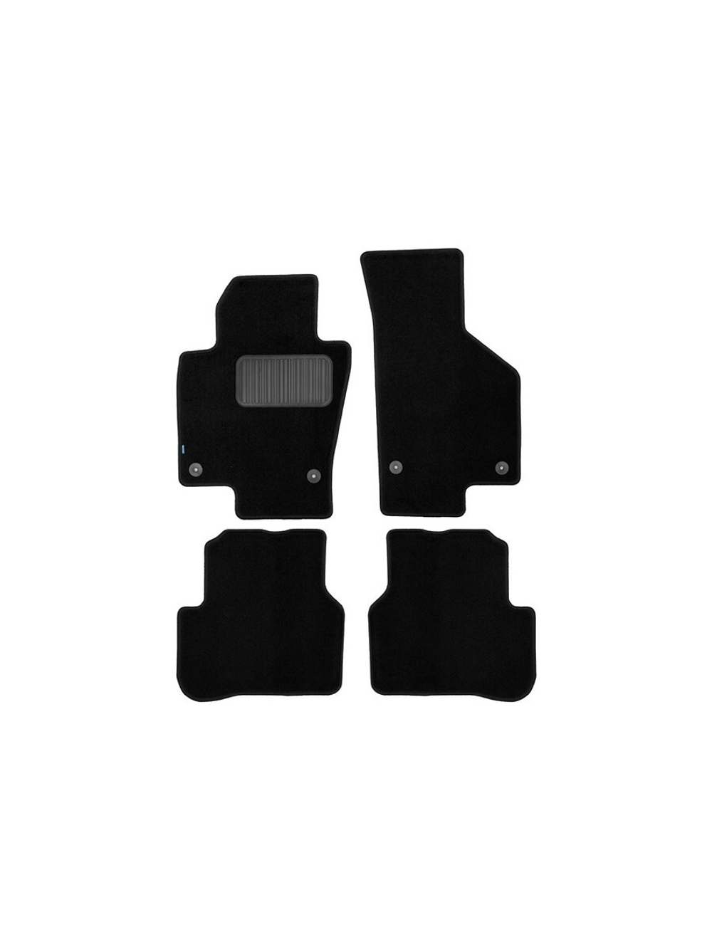 Коврики в салон для VOLKSWAGEN Passat CC 2008-2012, купе, 4 шт. (текстиль) KLEVER03512522110KH