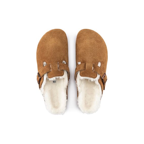 Birkenstock Boston Shearling Домашние тапочки Коричневый Унисекс