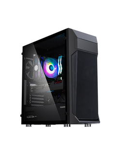 Корпус ZALMAN Z1 PLUS, ATX, BLACK, WINDOW, 1x5.25", 2x3.5", 3x2.5", 1xUSB2.0, 2xUSB3.0, FRONT 2x120mm, REAR 1x120mm