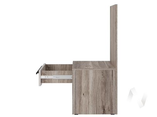 Тумба прикроватная ТБ-11 МС Урбан (дуб смоки; фотопечать Рейка/кашемир)