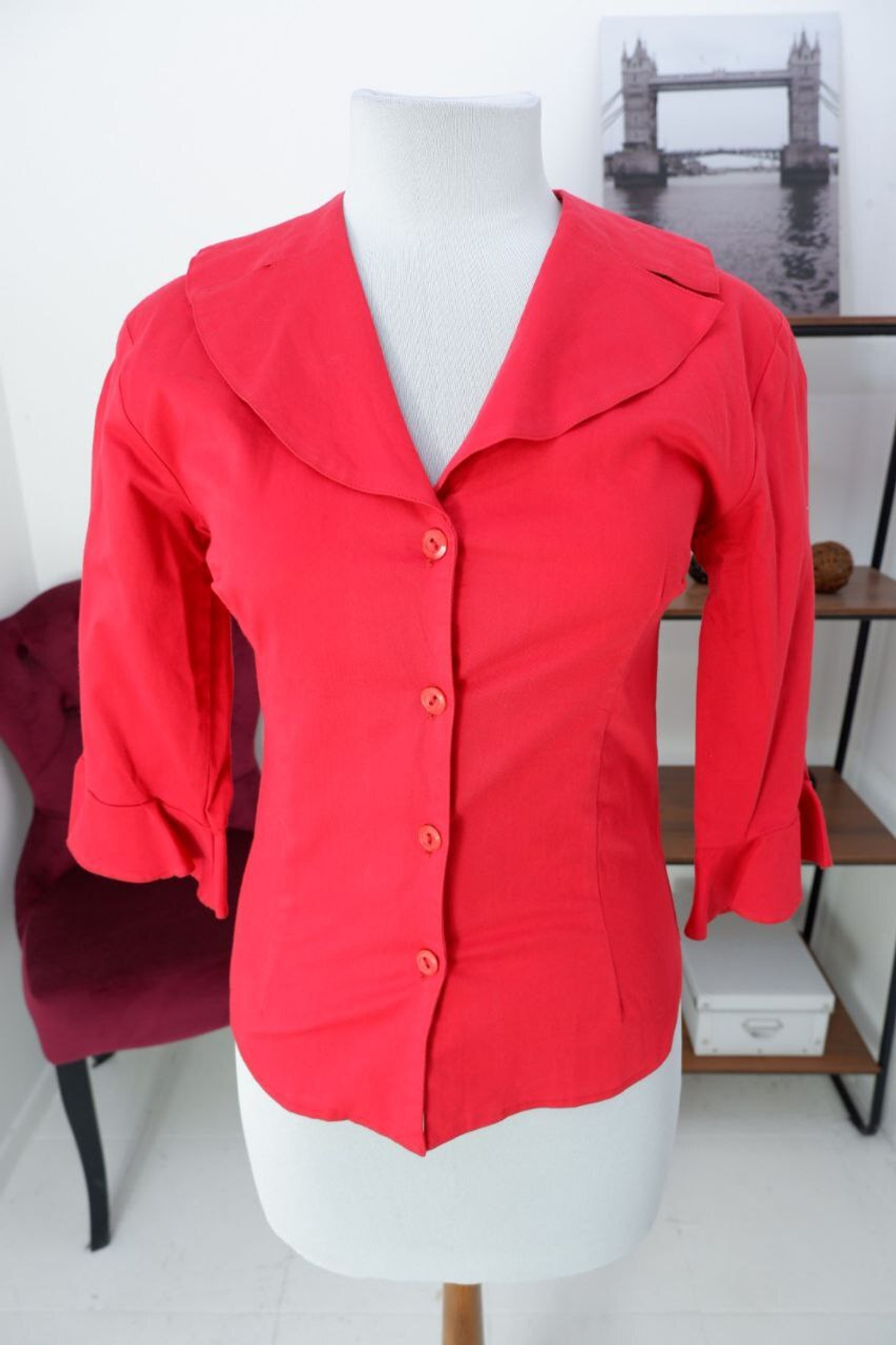 Блузка Filey с хлопком яркая 44 размер