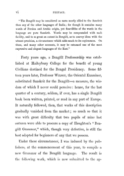 A grammar of the Bengali language. to which is added a selection of easy phrases and useful dialogues | Duncan Forbes