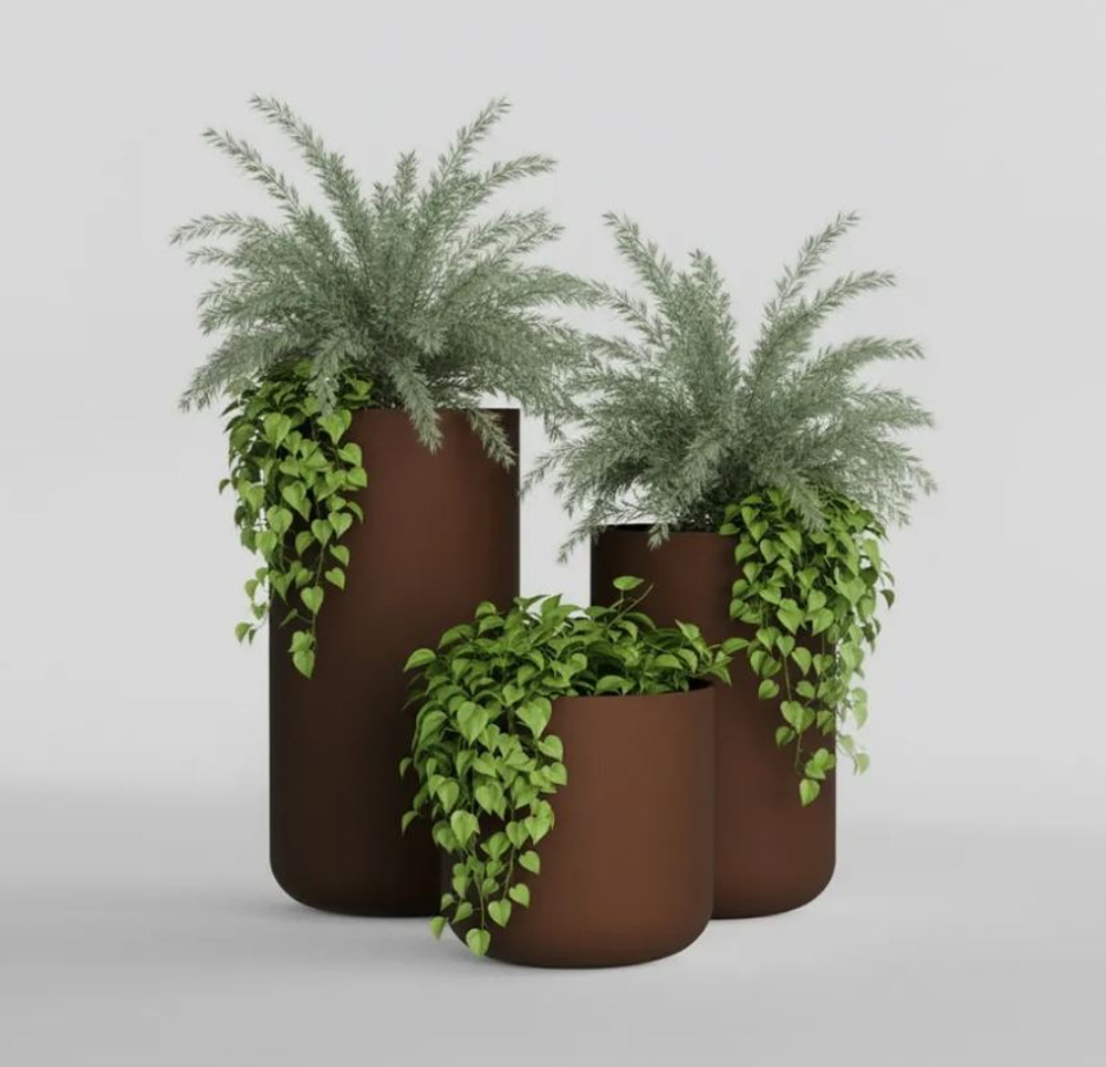 Кашпо, коллекция КОЛОР, форма ТОППЕР