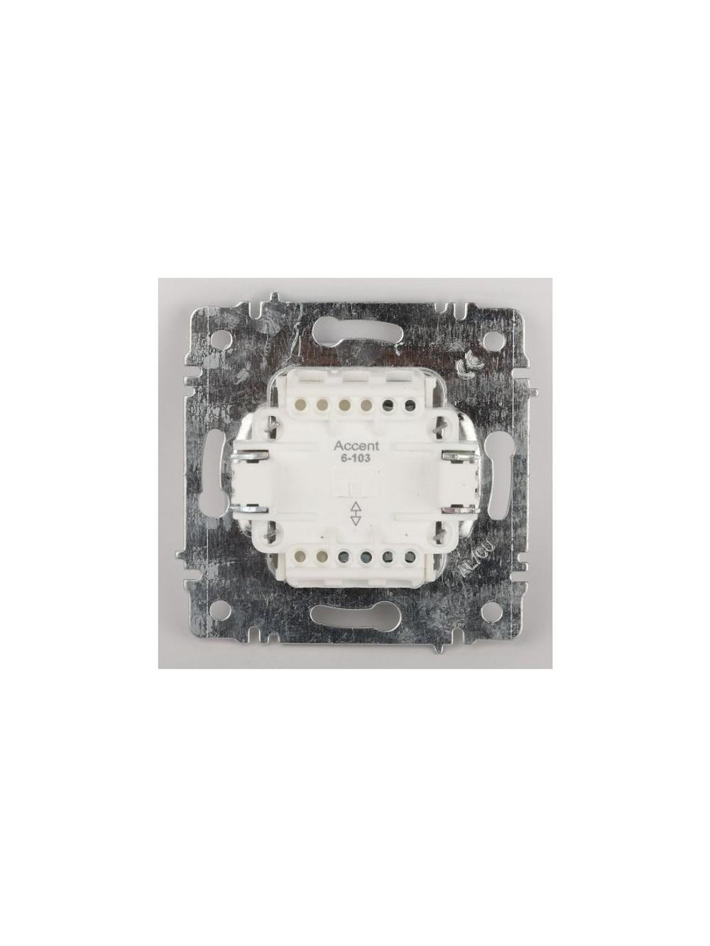 Переключатель 1-кл. СП Accent 6-103-01 10А IP20 250В AL/CU бел. Intro Б0063450