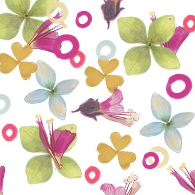 летний дождь из цветов