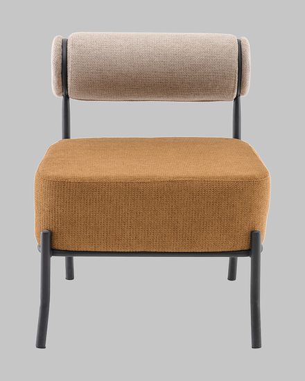 Кресло Ponpoun бежевый терракотовый