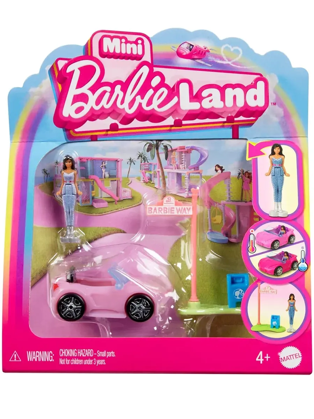 Набор Барби Мини кукла и кабриолет BarbieLand HYF38 HYF42