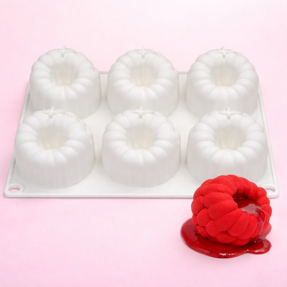 Форма силиконовая "Малина" 6 ячеек